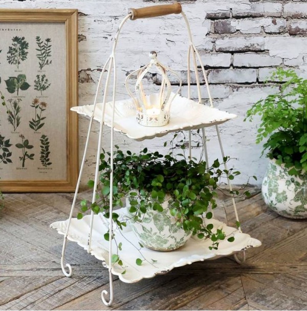 PROWANSALSKA PATERA Piętrowa Prowansja White Chic Antique