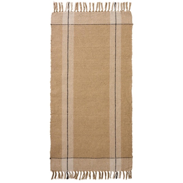 OZDOBNY DYWAN BAWEŁNIANY RUSTIC Cream Beige Black Ib Laursen