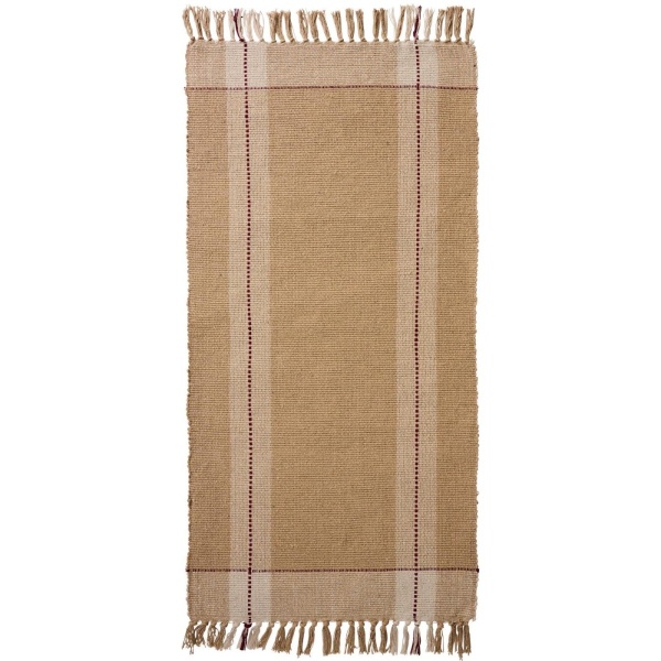 OZDOBNY DYWAN BAWEŁNIANY RUSTIC Cream Beige Red Ib Laursen