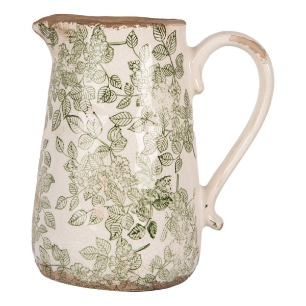 PROWANSALSKI DZBANEK CERAMICZNY Flowers Green Clayre & Eef