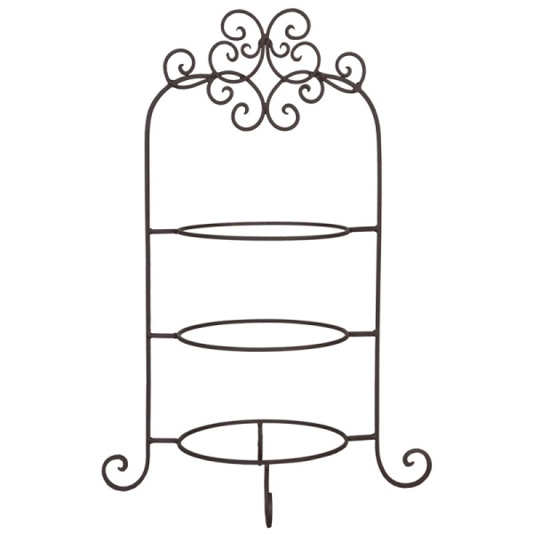 PROWANSALSKI STOJAK NA TALERZE Baroque Brown 2 Clayre & Eef