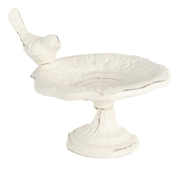 OZDOBNE POIDEŁKO DLA PTAKÓW Rustic Style Bird White Clayre & Eef