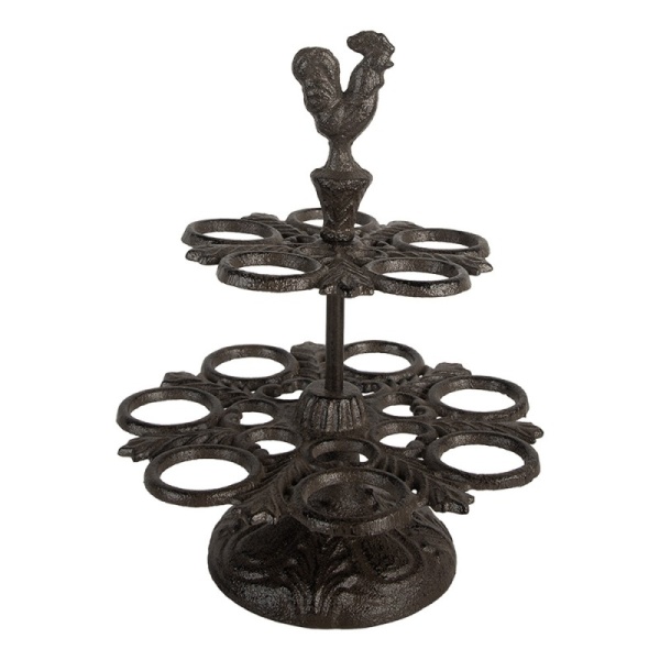 PROWANSALSKI STOJAK NA JAJKA Rooster Rustic Style XL Clayre & Eef