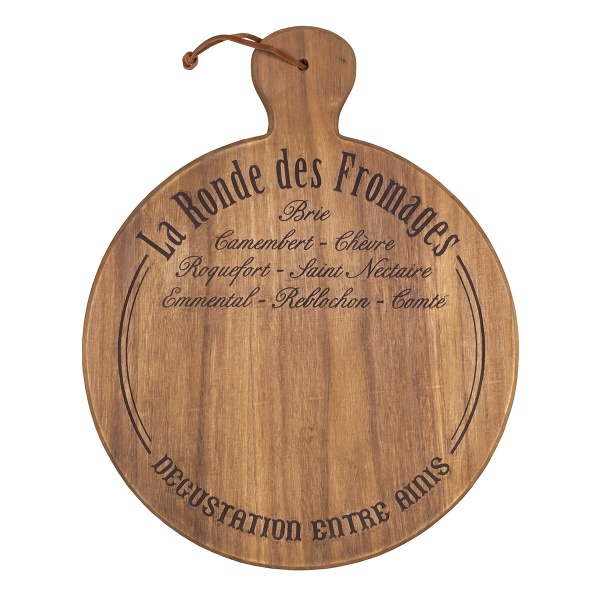 DREWNIANA DESKA DO SERÓW La Ronde des Fromages 33 cm Antic Line