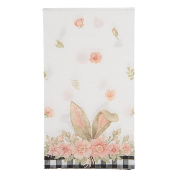SERWETKI PAPIEROWE White Flowers Rustic Styl Clayre & Eef