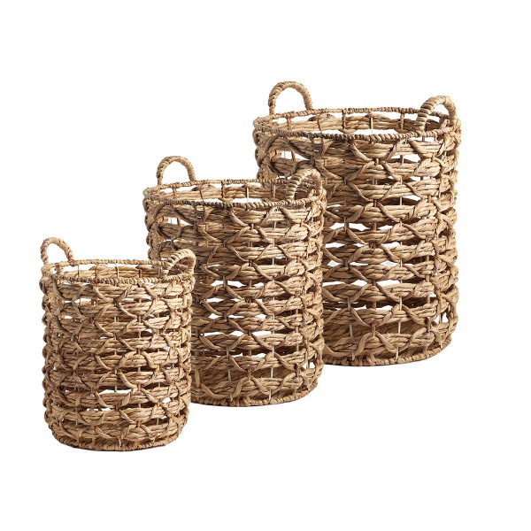 PROWANSALSKI ZESTAW KOSZY Z UCHWYTAMI Rustic Styl 3 SZT. Antic Line