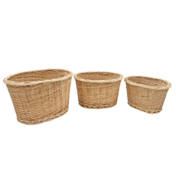 SKANDYNAWSKI ZESTAW KOSZY W STYLU Vintage Rustic 3 SZT.Antic Line