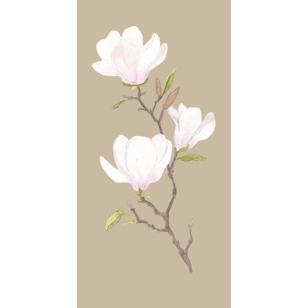 SERWETKI PAPIEROWE Z MOTYWEM GAŁĄZKI MAGNOLII 16 szt Ib Laursen