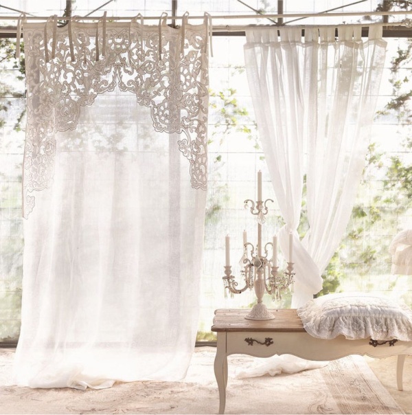 PROWANSALSKA ZASŁONA IMPERIAL Antique White Blanc MariClo'
