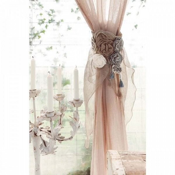 PROWANSALSKI UPINACZ DO ZASŁON FIORI W STYLU Shabby Blanc MariClo'