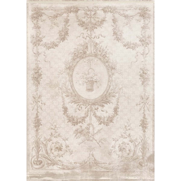 DYWAN AUBUSSON Beige 1 Blanc MariClo'