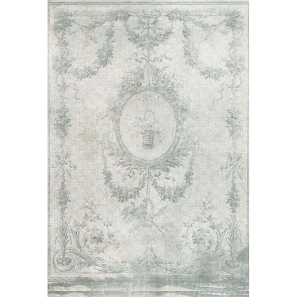 DYWAN PROWANSALSKI AUBUSSON Grey 2 Blanc MariClo'