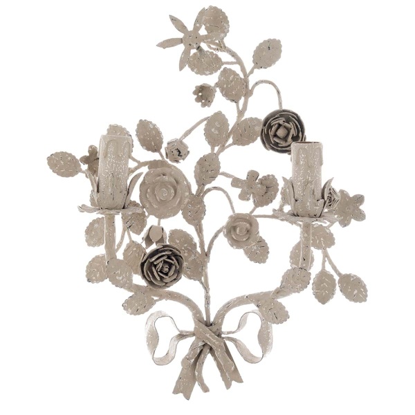 PROWANSALSKI KINKIET Roses Beige Old Blanc MariClo'