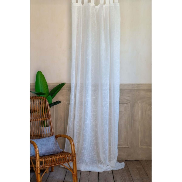 ZASŁONA FIRANA Natural Viev BIANCO White Wzór Blanc MariClo'