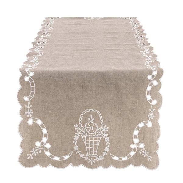 PROWANSALSKI BIEŻNIK DENTELLE BOUQUET Blanc MariClo'