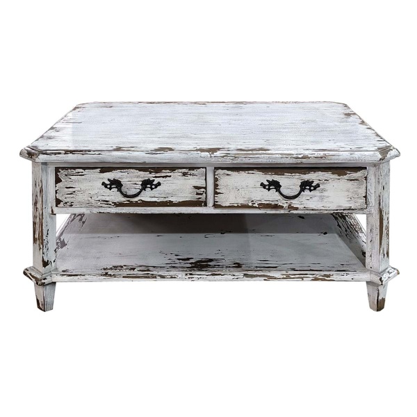 PROWANSALSKI STOLIK KAWOWY CORTE ANTICA Rustic Styl Blanc MariClo'