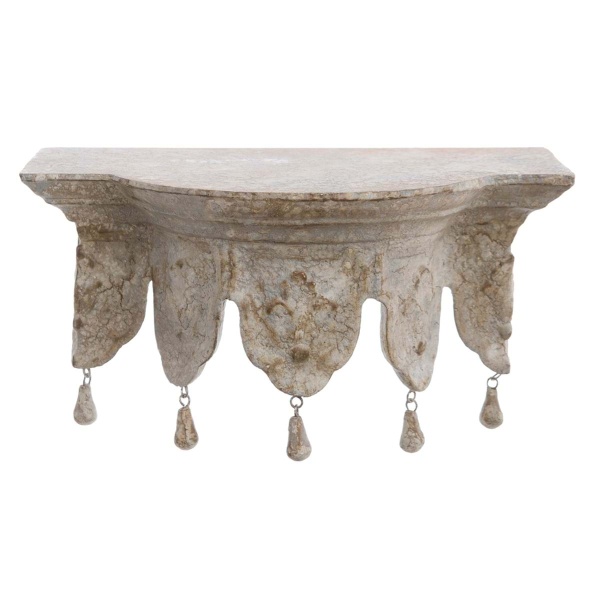 PROWANSALSKA PÓŁKA Z DEKOREM L ANTIQUARIO Blanc MariClo'