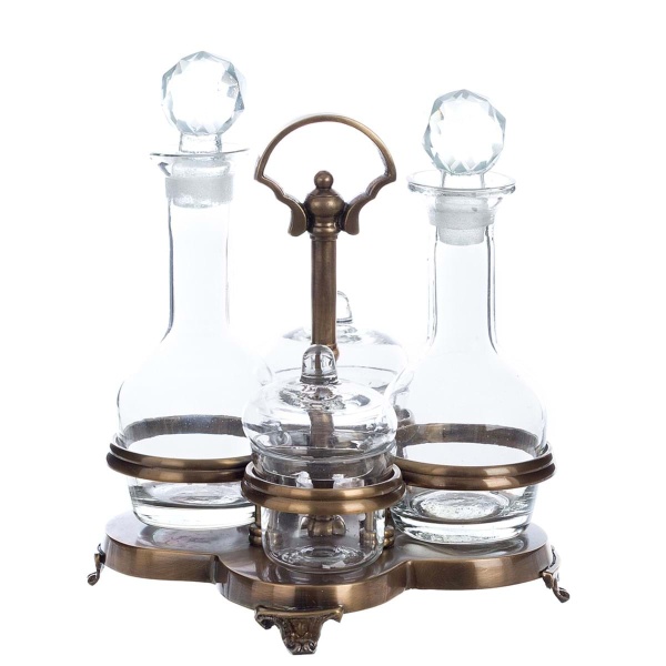 ELEGANCKI ZESTAW OLEJ/OCET/SÓL/PIEPRZ ARTEMISIA Rustic Styl Blanc MariClo'