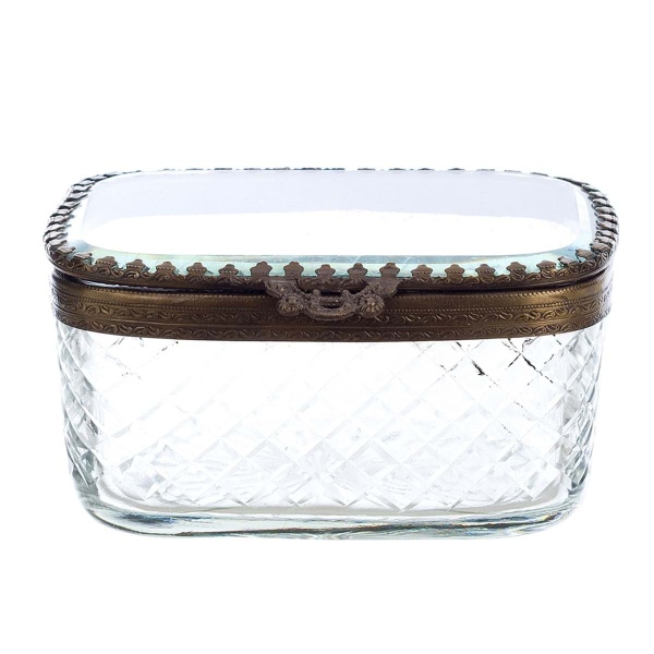 FRANCUSKI ANTYCZNY POJEMNIK NA BIŻUTERIĘ ARTEMISIA Rustic Styl Blanc MariClo'