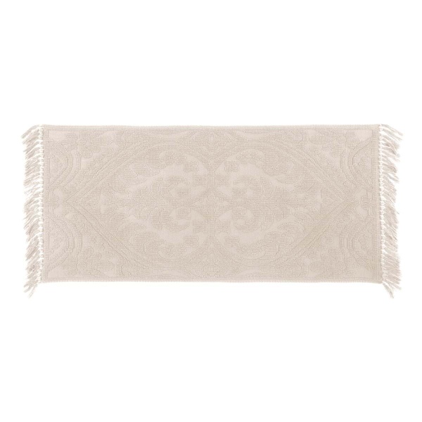 DYWAN ŻAKARDOWY Z FRĘDZLAMI BAGNO IN VILLA BIANCO XL Blanc MariClo'