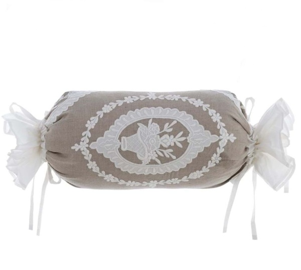 PODUSZKA WAŁEK BREZZA DI SANGALLO Rustic Styl B Blanc MariClo'