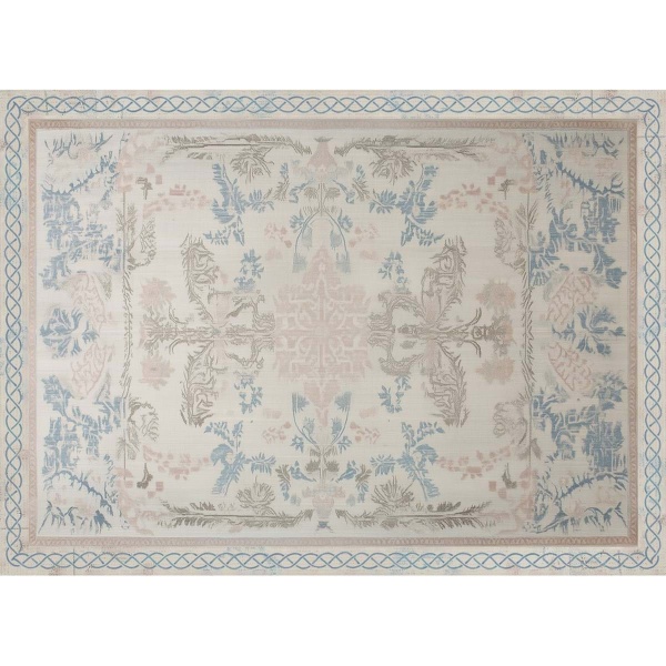 PROWANSALSKI DYWAN SUSSURRO AZZURRO B Blanc MariClo'