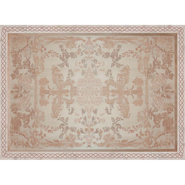 PROWANSALSKI DYWAN SUSSURRO ROSA B Blanc MariClo'