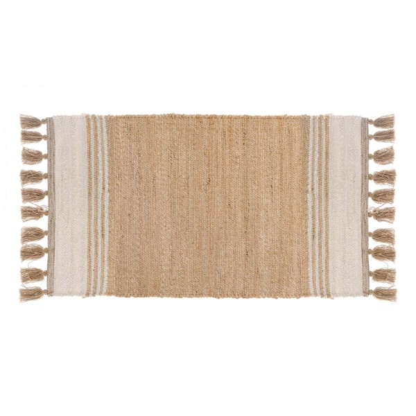 PROWANSALSKI DYWAN Z FRĘDZLAMI BOHO NATURALE XL Blanc MariClo' 