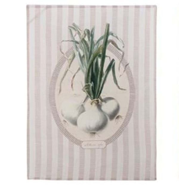 OZDOBNY RĘCZNIK KUCHENNY Cebula Green Onion Rustic Styl Blanc MariClo'
