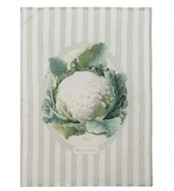 OZDOBNY RĘCZNIK KUCHENNY Kalafior Cauliflower Rustic Styl Blanc MariClo'