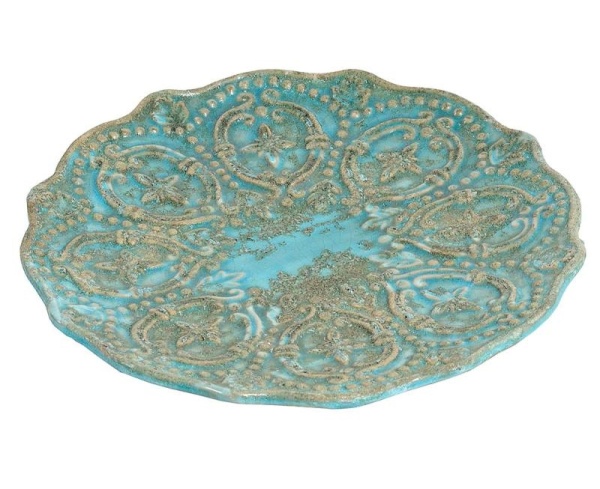 DEKORACYJNA PATERA Azzurro Old w Stylu Vintage Belldeco