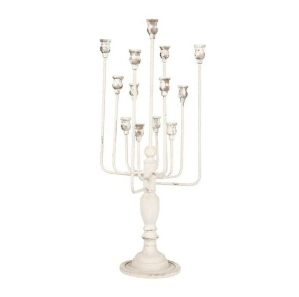 ŚWIECZNIK WIELORAMIENNY Garden Green Rustic Style Belldeco