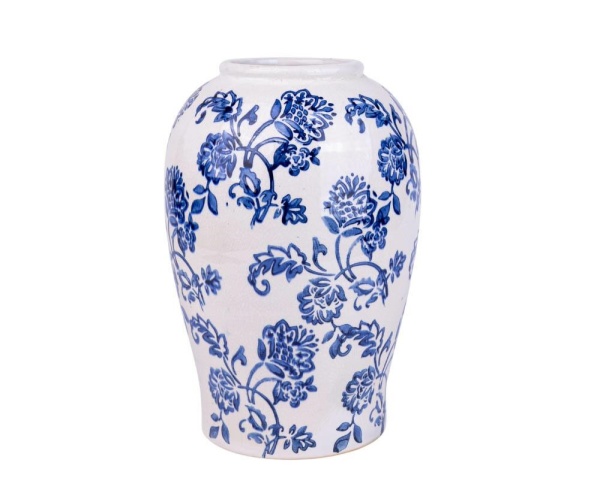 PROWANSALSKI WAZON WYSOKI Fiore Blue Kwiaty Belldeco