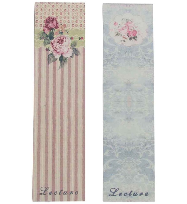 ZESTAW 2 SZT. ZAKŁADEK DO KSIĄŻEK Rustic Styl Roses Antic Line