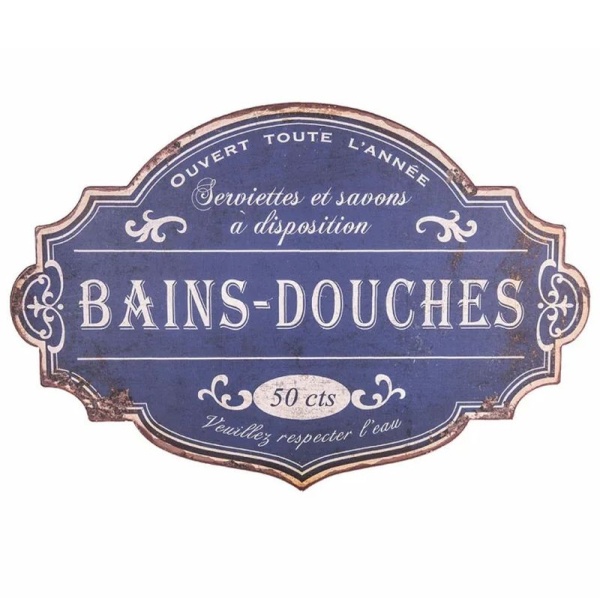 PROWANSALSKA TABLICZKA DO POKOJU KĄPIELOWEGO Antic Line