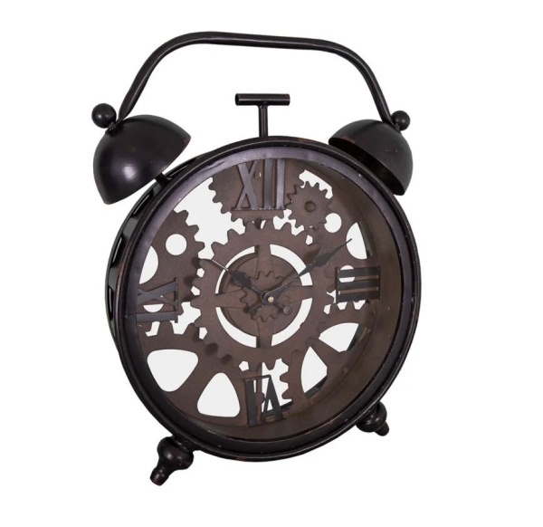 DEKORACYJNY ZEGAR ANTYCZNY BUDZIK Vintage Loft XL Antic Line