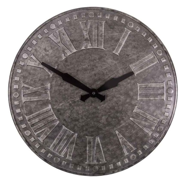 DEKORACYJNY ZEGAR METALOWY Vintage Styl Antic Line