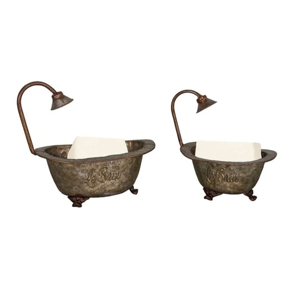 MYDELNICZKA CYNKOWANA ZESTAW 2 SZTUKI Le Bain Antic Line