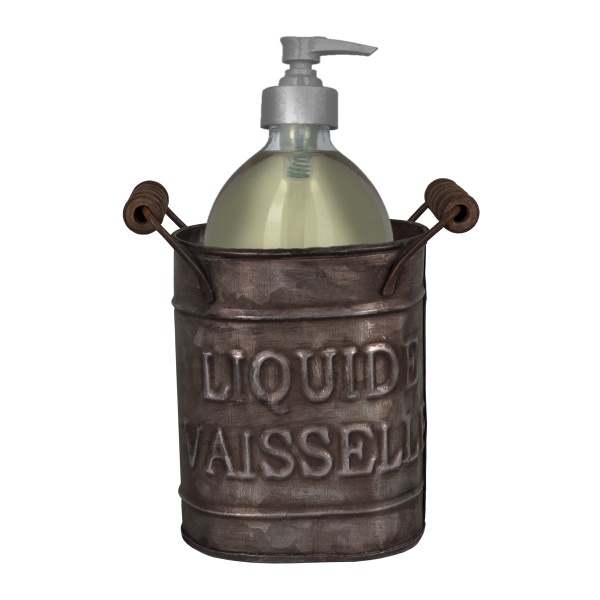 POJEMNIK METALOWY NA PŁYN DO NACZYŃ Vintage Old Antic Line