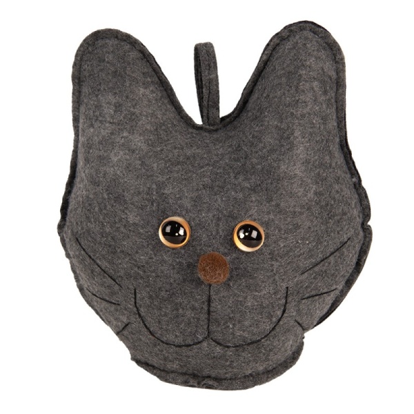 OZDOBNY STOPER DO DRZWI KOT Country Style Grey Clayre & Eef
