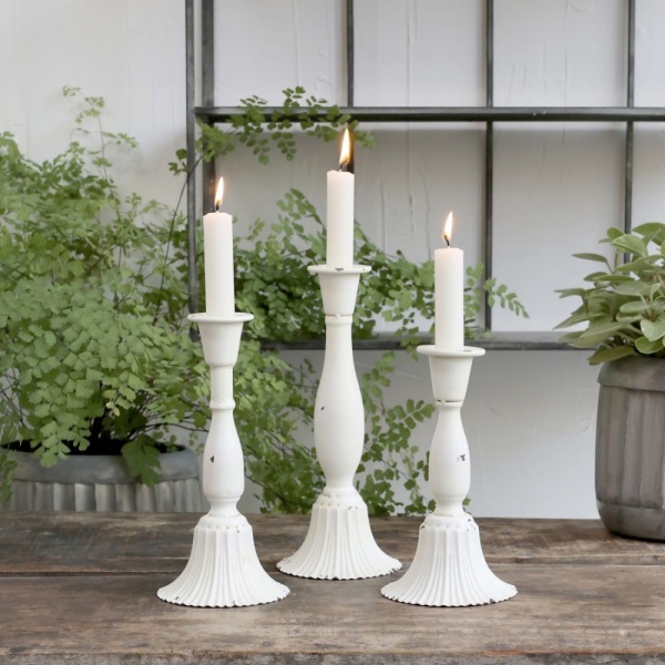 Świecznik Prowansalski Metalowy 18 cm Styl Vintage Chic Antique